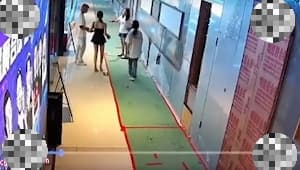 黄毛精神小伙台球厅打球点陪玩 被女友闹上门